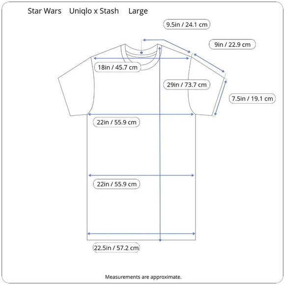 Star Wars Uniqlo Stash Retro Graffiti Pop Art C3PO R2D2 Droids Graphic T-shirt L - Picture 15 of 16